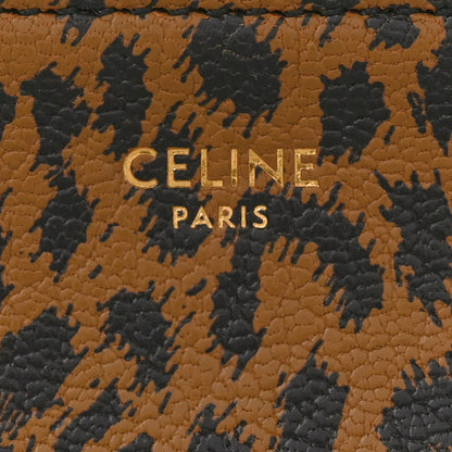 Celine Goatskin Leopard Printed Small Trio Crossbody Bag Brown Black 7 of 11