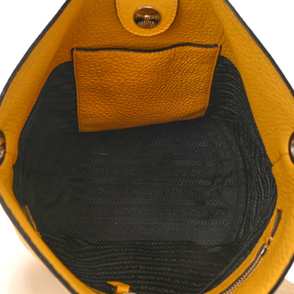 Prada Vitello Daino Bucket Bag Mimosa 5 of 15