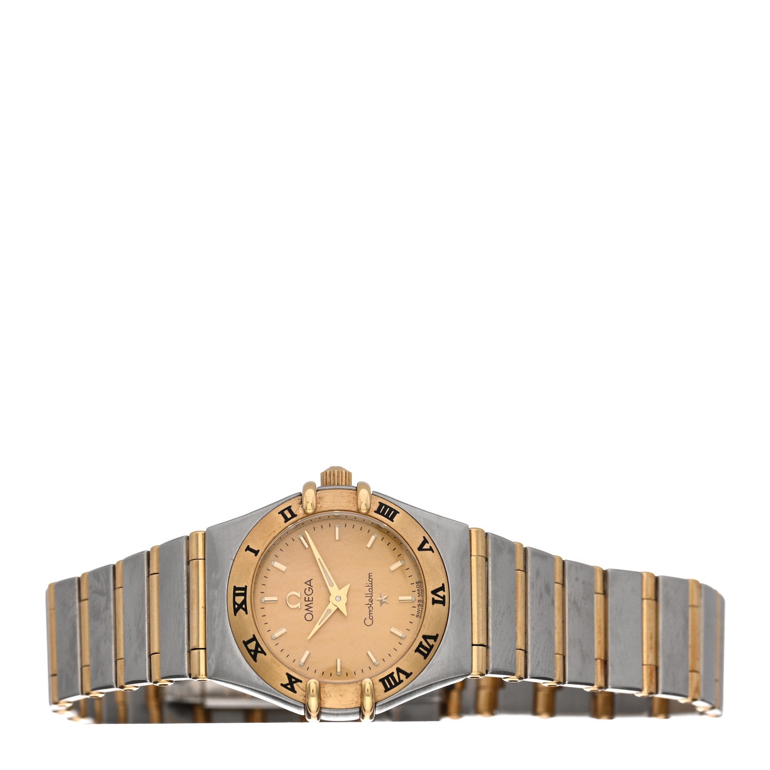 Omega Stainless Steel 18K Yellow Gold 22mm Constellation Quartz Watch Champagne 1262.10 2 of 4