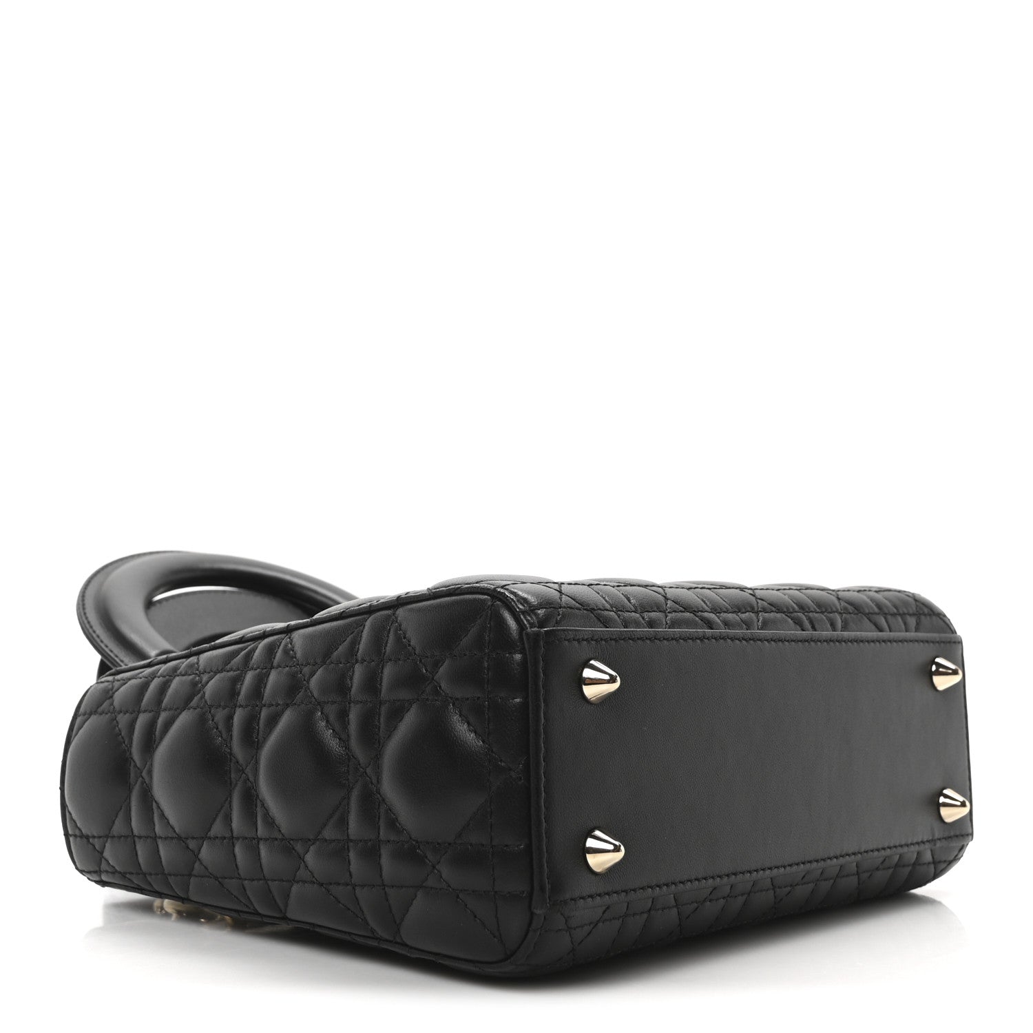 Christian Dior Lambskin Cannage Small My ABCDior Lady Dior Black 4 of 10