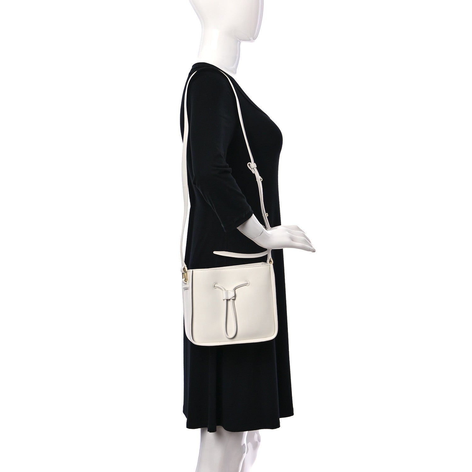 3.1 Phillip Lim Smooth Calfskin Mini Soleil Bucket Bag White 2 of 8