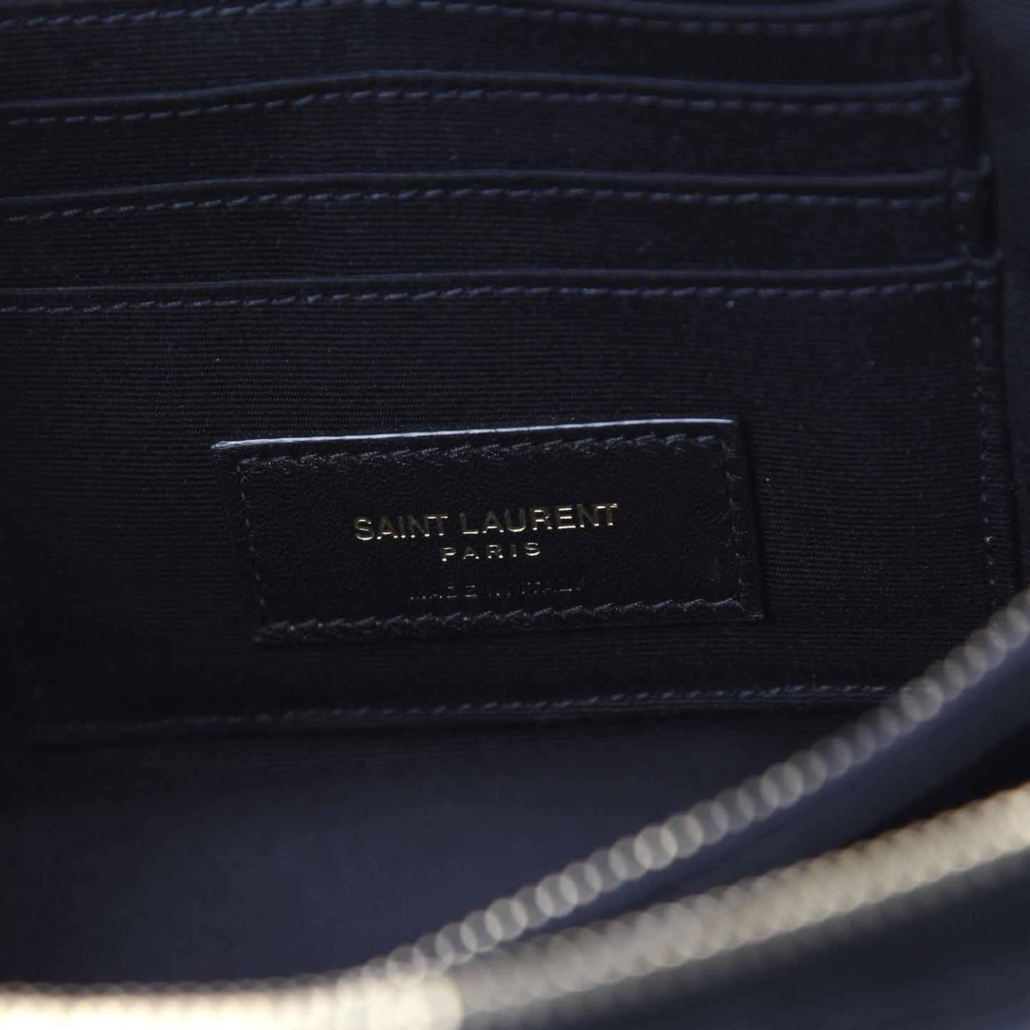Grained Lambskin Quilted Mini Becky Double Zip Bag Black