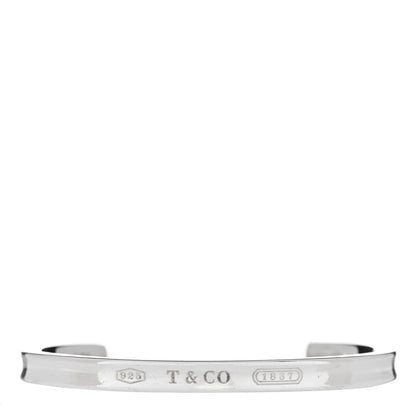 Tiffany Sterling Silver Narrow 1837 Cuff Bracelet 1 of 4