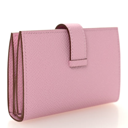 Hermes Epsom Mini Bearn Wallet Mauve Sylvester 3 of 8
