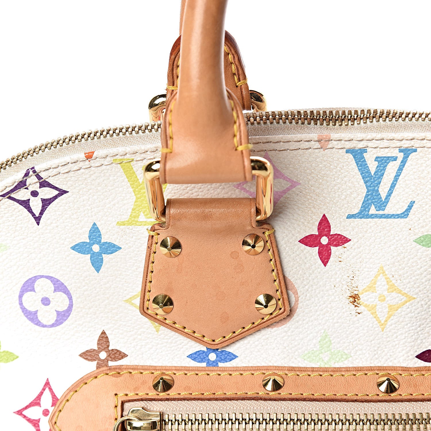 Louis Vuitton Monogram Multicolor Alma White 14 of 20