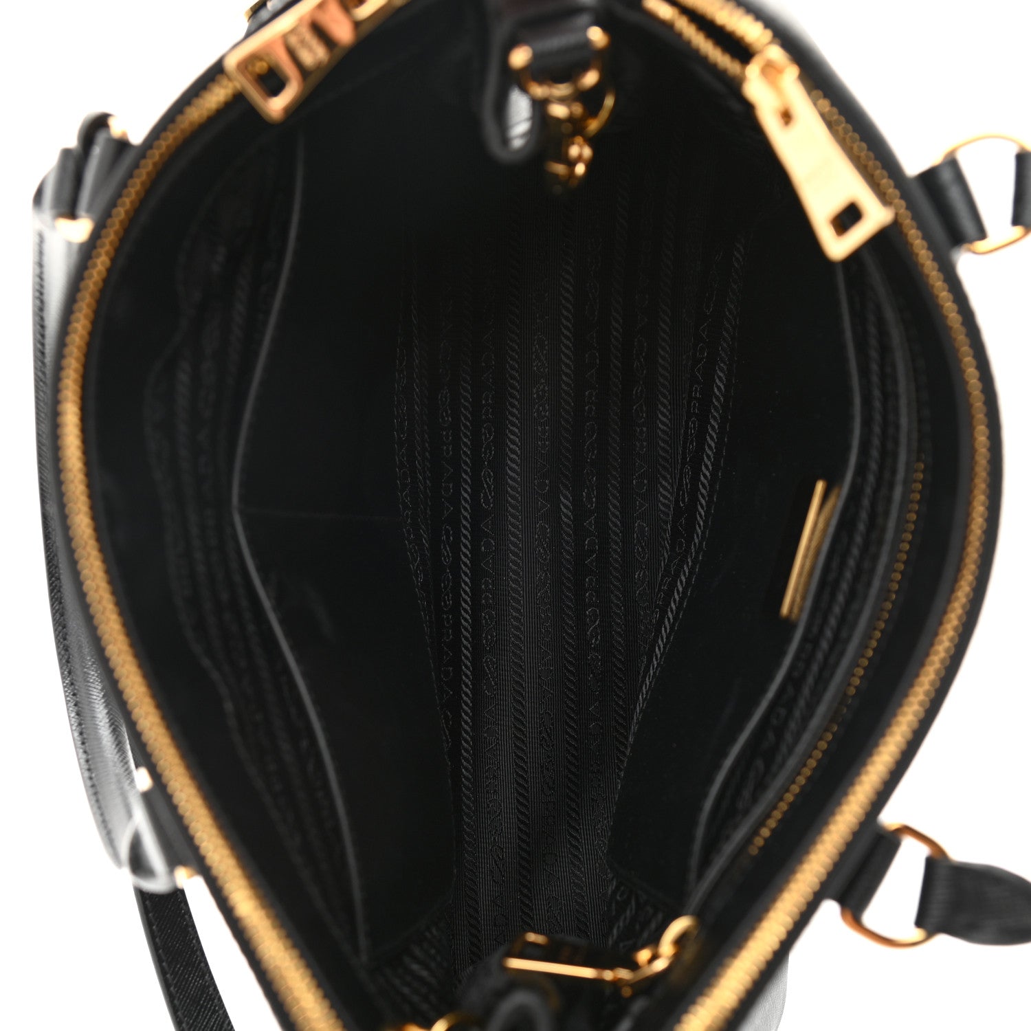 Prada Saffiano Medium Galleria Double Zip Tote Black 5 of 8