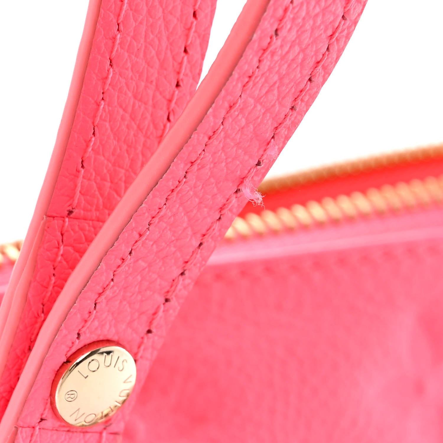 Louis Vuitton Calfskin Embossed Monogram Coussin BB Rose Fluo 16 of 18