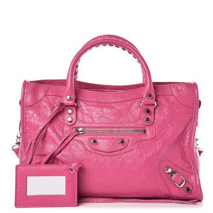 Balenciaga Agneau Classic Silver Hardware S City Rose Flamingo 1 of 7