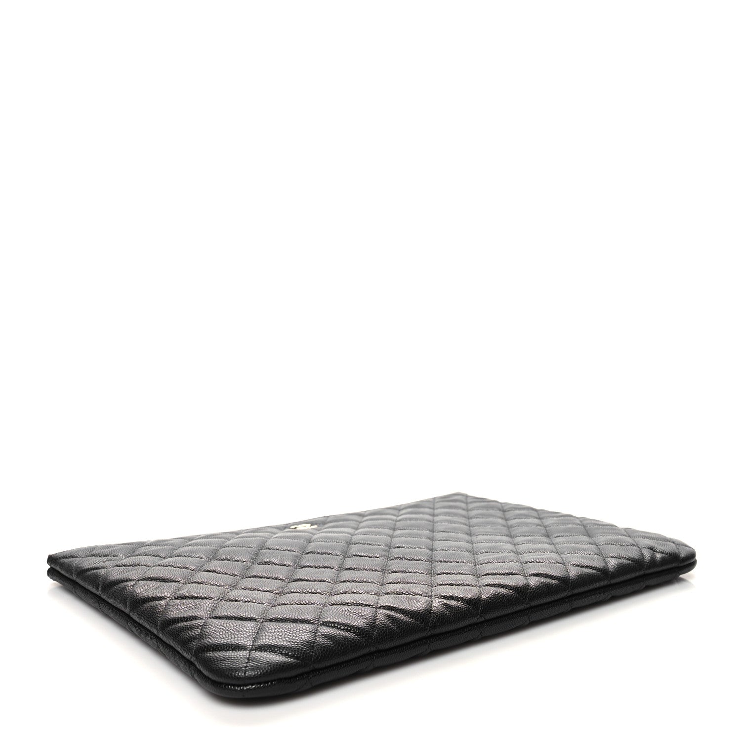 Chanel Caviar Quilted Large Cosmetic Case Black 4 of 11