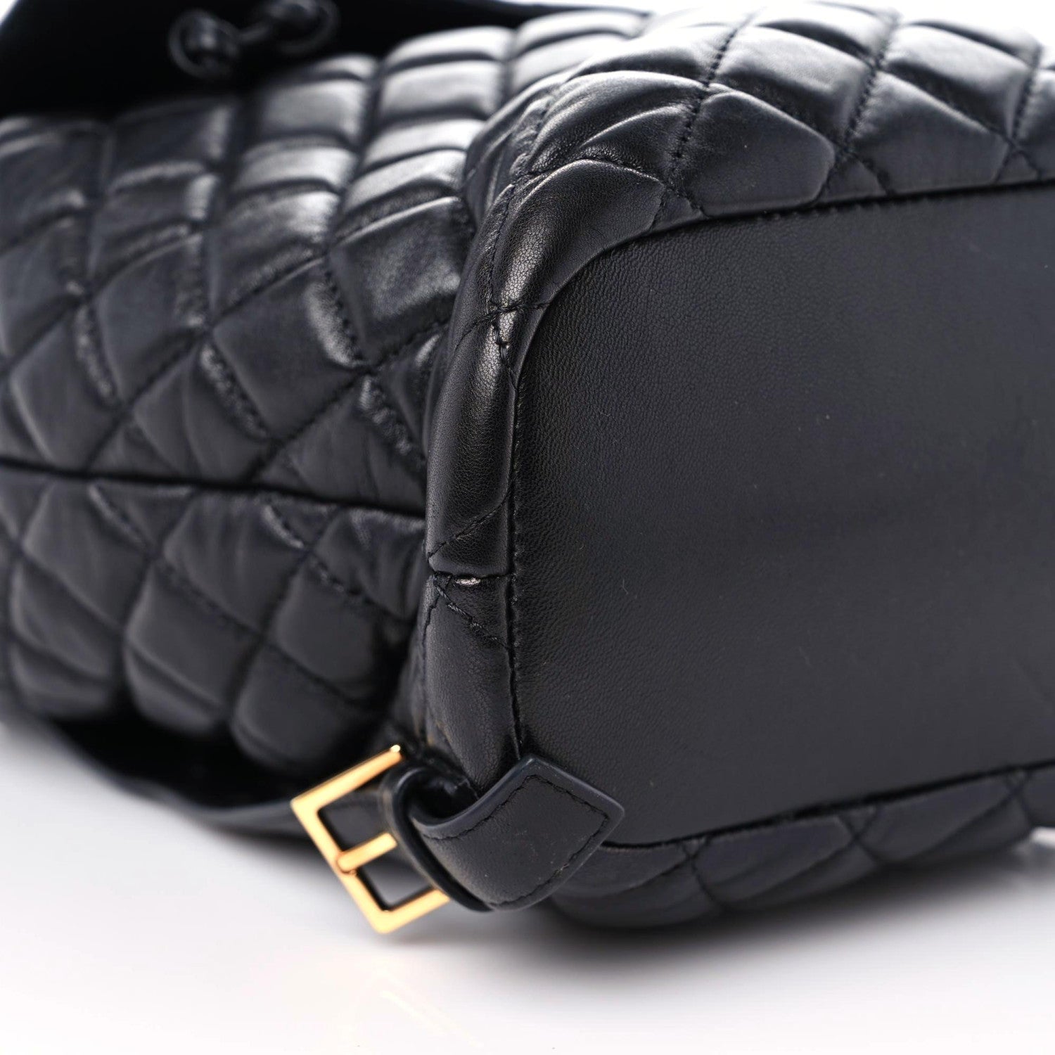 Versace Calfskin Quilted Medusa Backpack Black 5 of 10