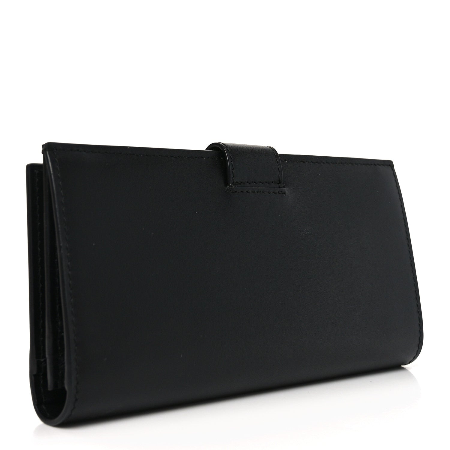 Prada Saffiano Calfskin Large Triangle Continental Wallet Black 3 of 7