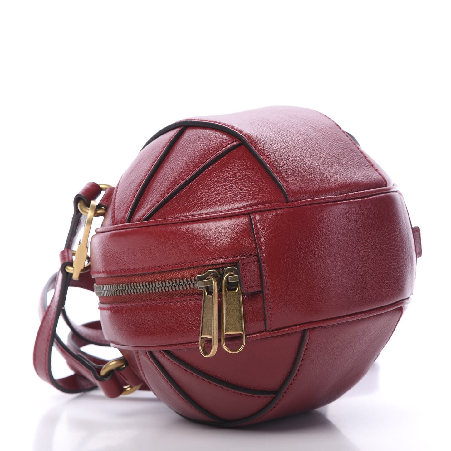 Piuma Lux Energy Mini Tifosa Basketball Shaped Shoulder Bag Romantic Cerise