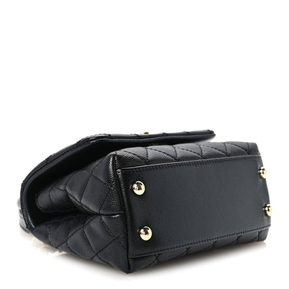 Chanel Caviar Quilted Extra Mini Coco Handle Flap Black 4 of 12