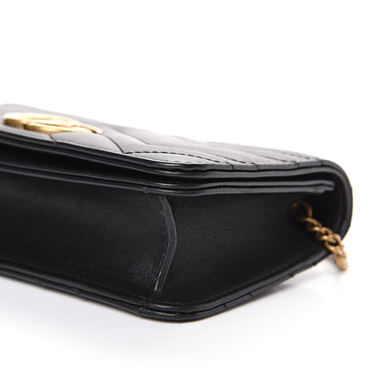 Gucci Calfskin Matelasse GG Marmont Mini Bag Black 13 of 14