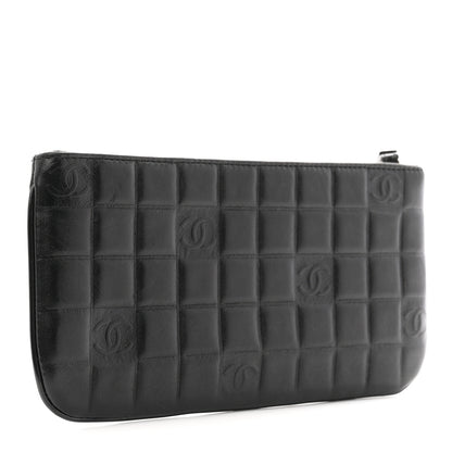 Chanel Lambskin Square Quilted CC Wristlet Black 3 of 8