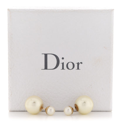 Christian Dior Pearl Mise En Dior Tribal Earrings Gold 5 of 5