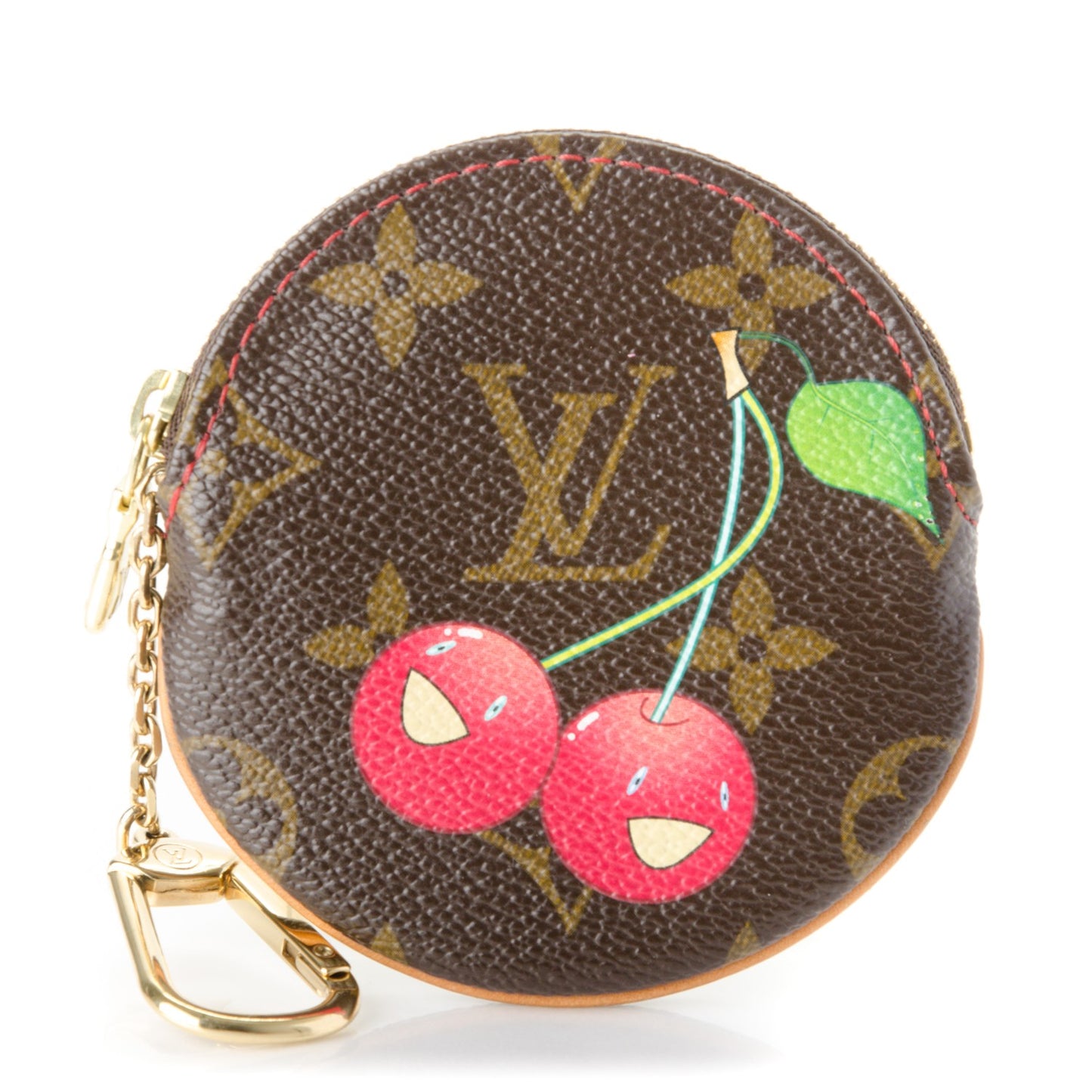 Monogram Cerises Round Coin Purse