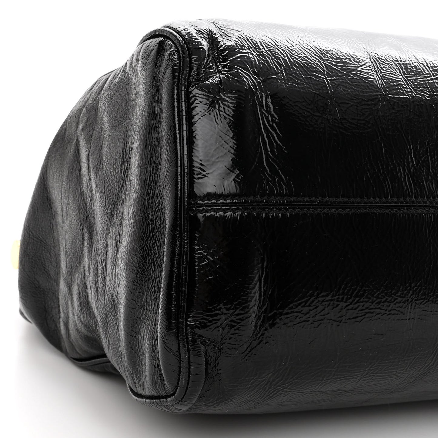 Patent Miss Sicily Tote Black