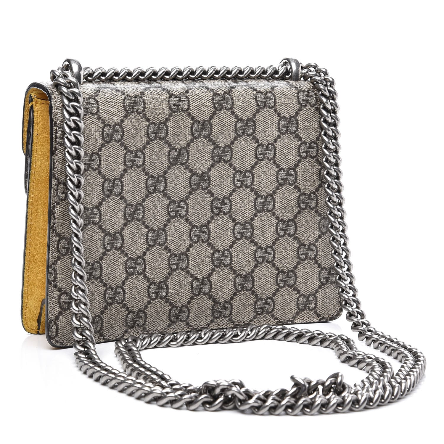 Gucci GG Supreme Monogram Mini Dionysus Shoulder Bag Yellow 2 of 11