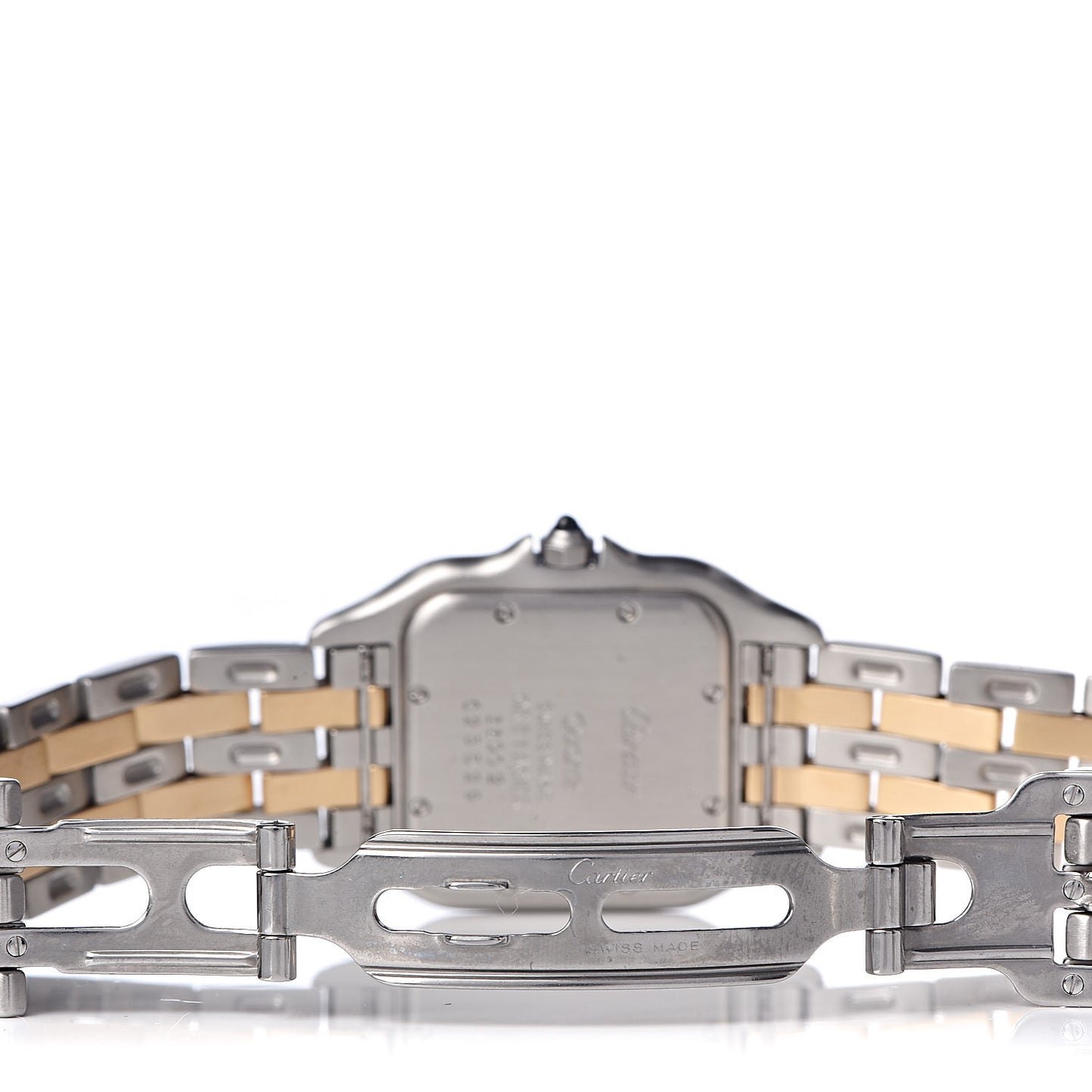 Stainless Steel 18K Yellow Gold 27mm Panthere Quartz Watch