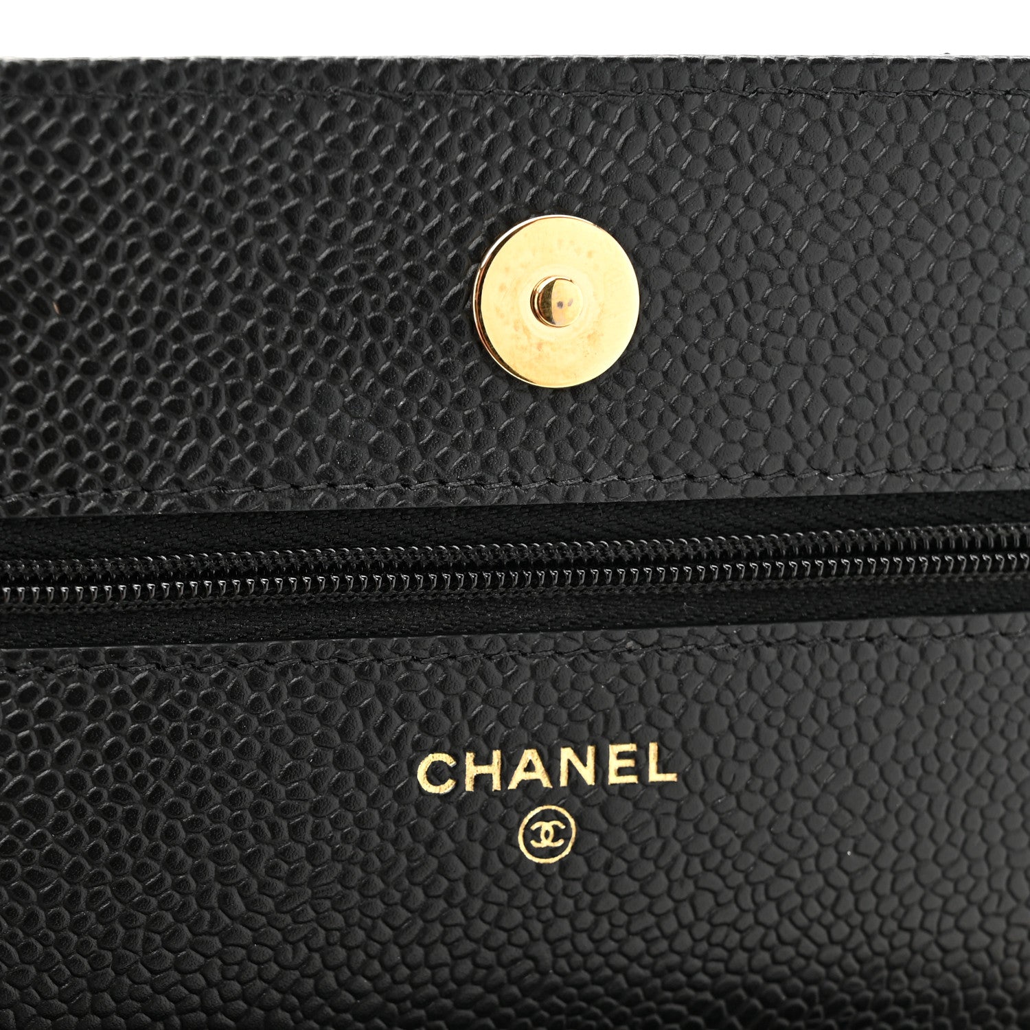 Chanel Caviar Quilted Wallet On Chain WOC Black 6 of 12