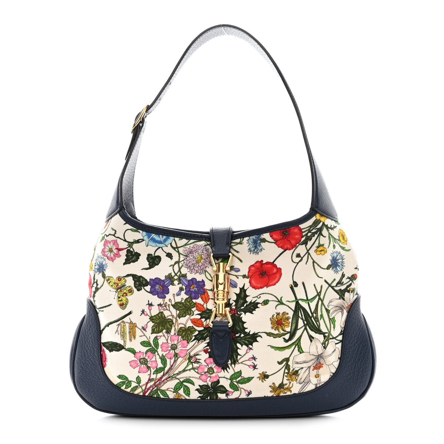 Canvas Flora Medium Jackie Hobo Blue Agata