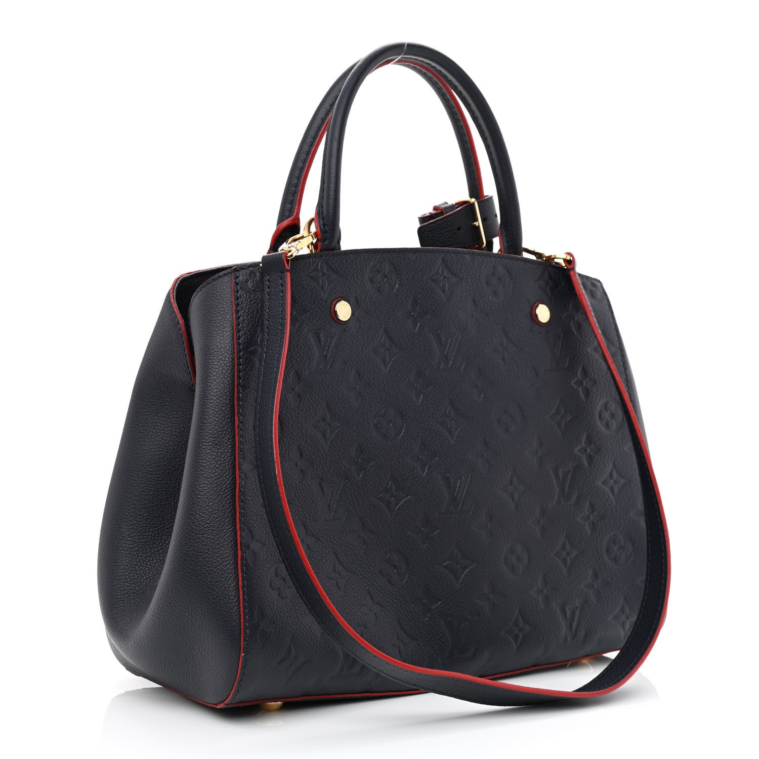 Louis Vuitton Empreinte Montaigne MM Marine Rouge 3 of 12