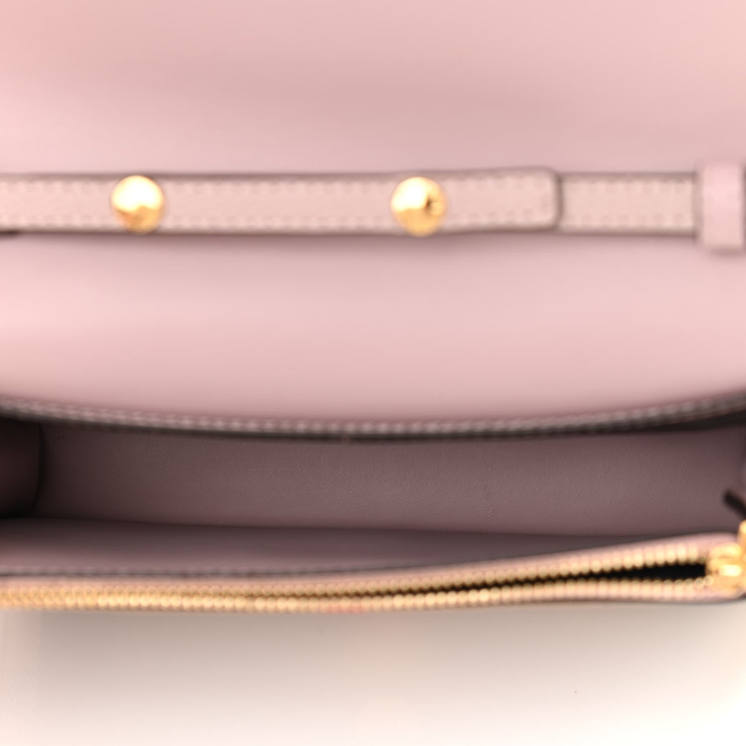 Burberry Grained Calfskin House Check Tartan Mix Hampshire Wallet On Chain Pink 5 of 10