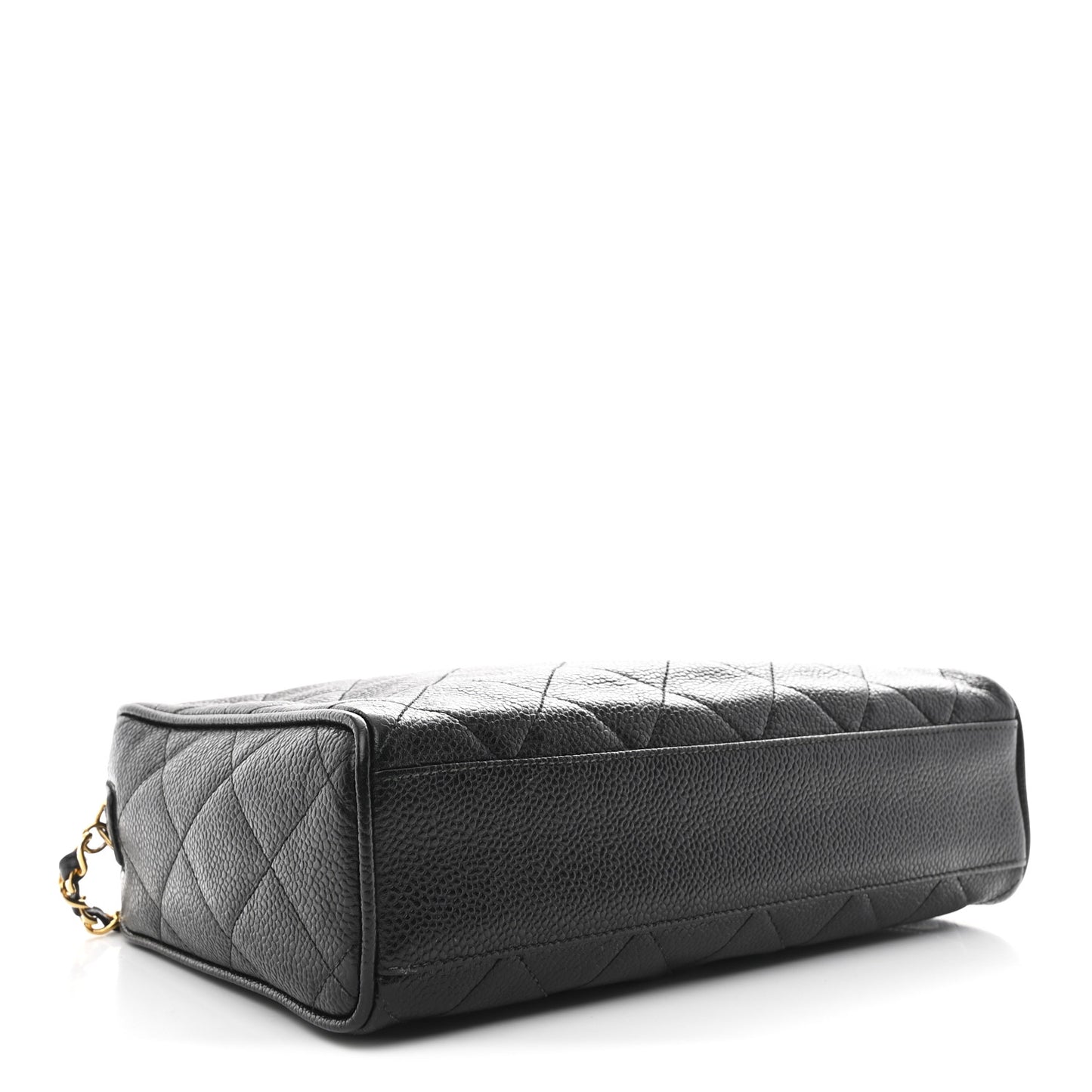 Caviar Quilted Camera Case Black
