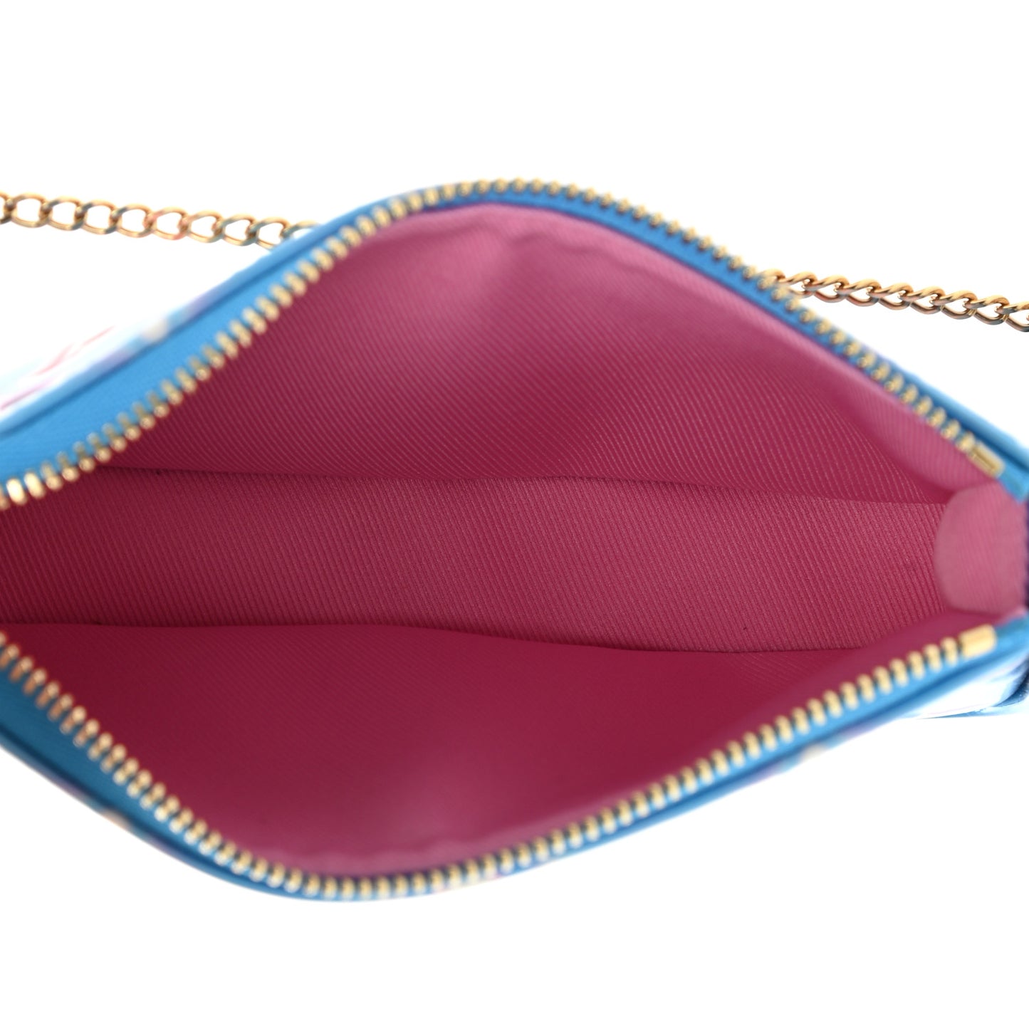 Vernis Valentine Mini Pochette Accessories Baby Blue Neon