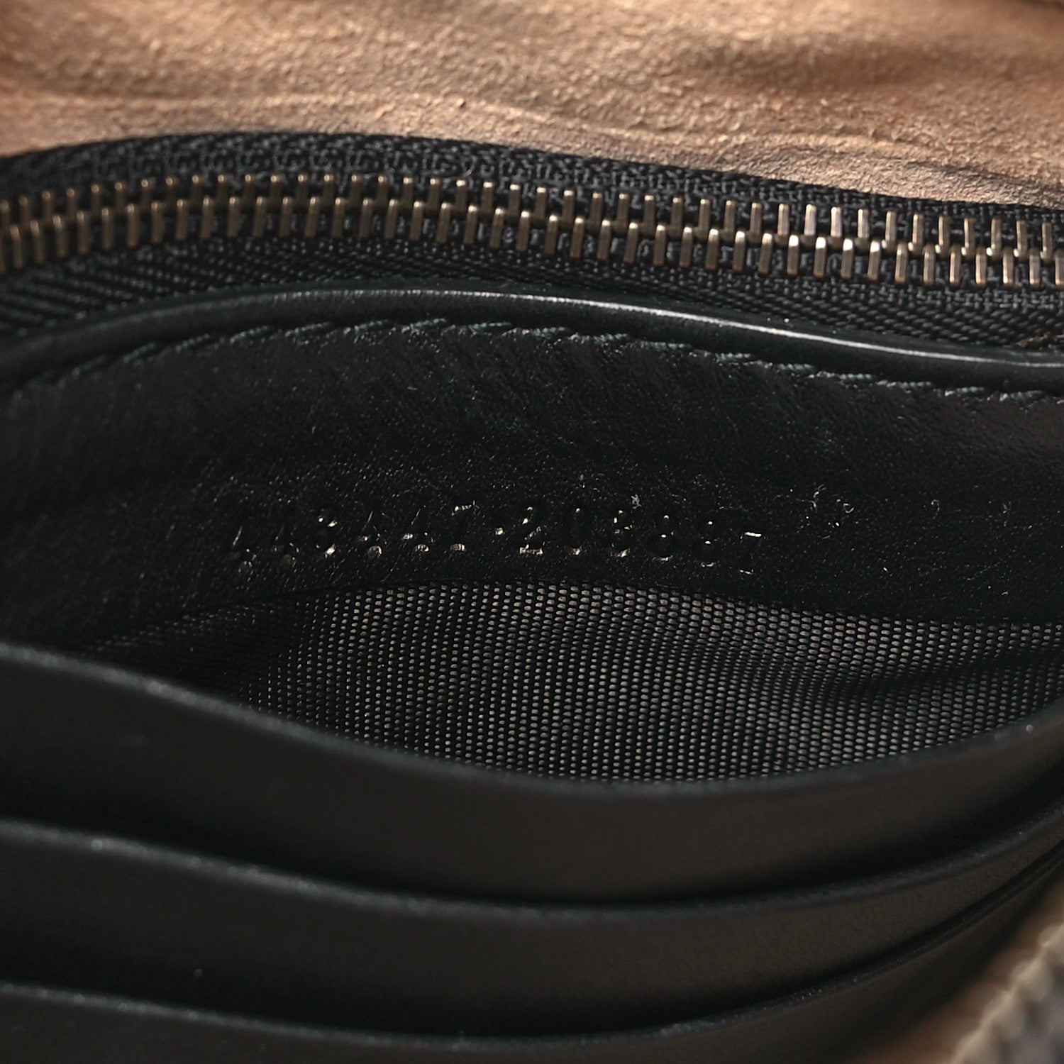 Gucci Calfskin Matelasse Mini GG Marmont Chain Bag Black 6 of 9