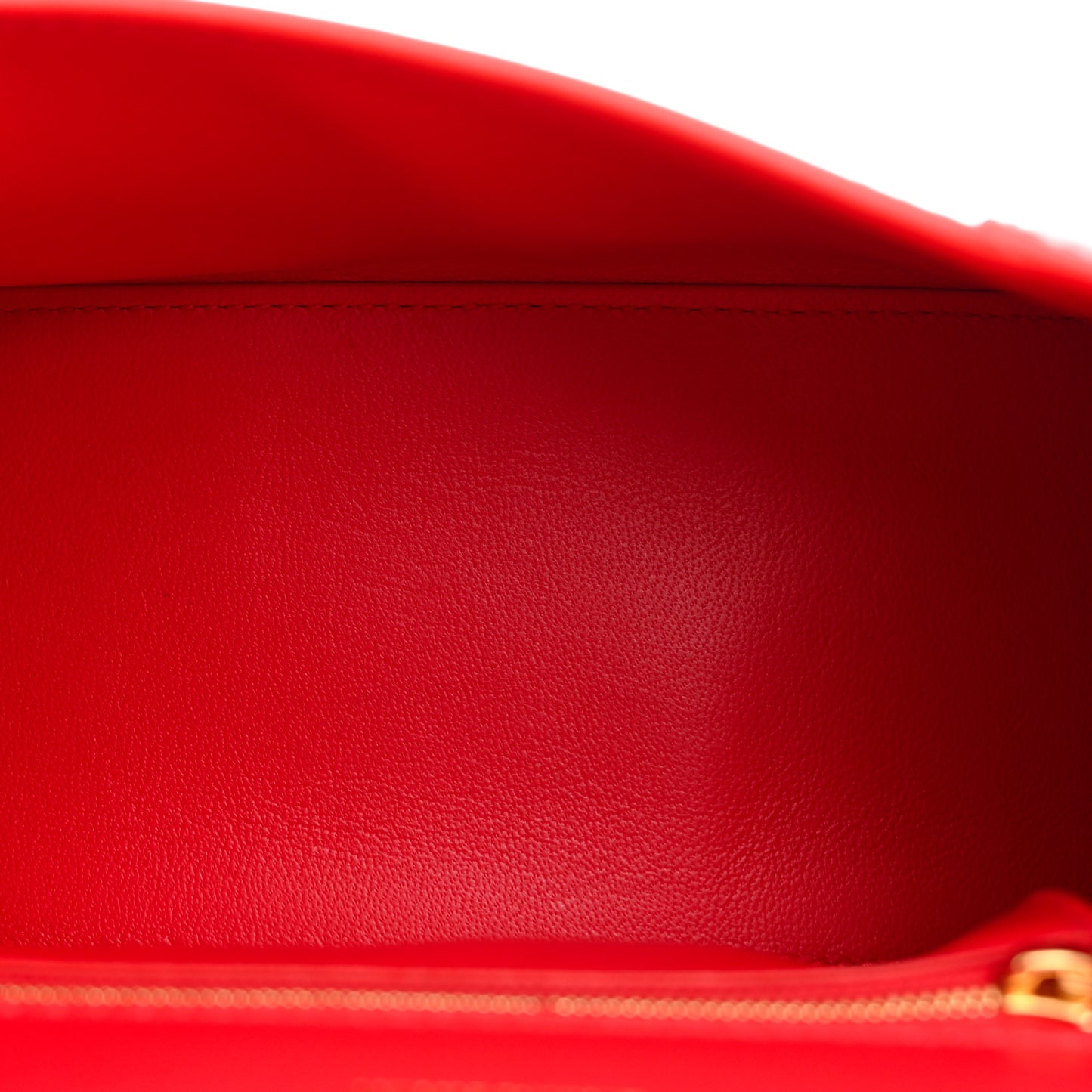 Shiny Box Calfskin Small Hourglass Top Handle Bag Bright Red
