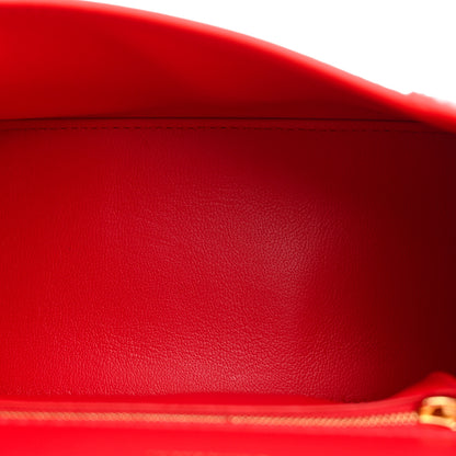 Balenciaga Shiny Box Calfskin Small Hourglass Top Handle Bag Bright Red 5 of 11