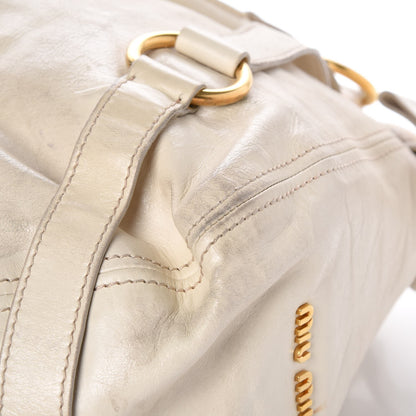 Miu Miu Vitello Lux Bow Bag Quarzo 20 of 20