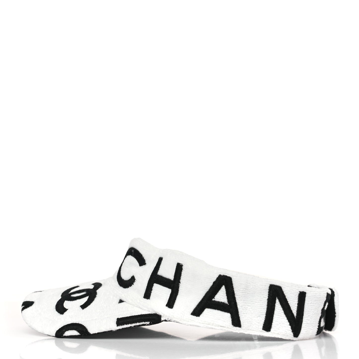 Terry Cotton Logo CC Visor Ecru White