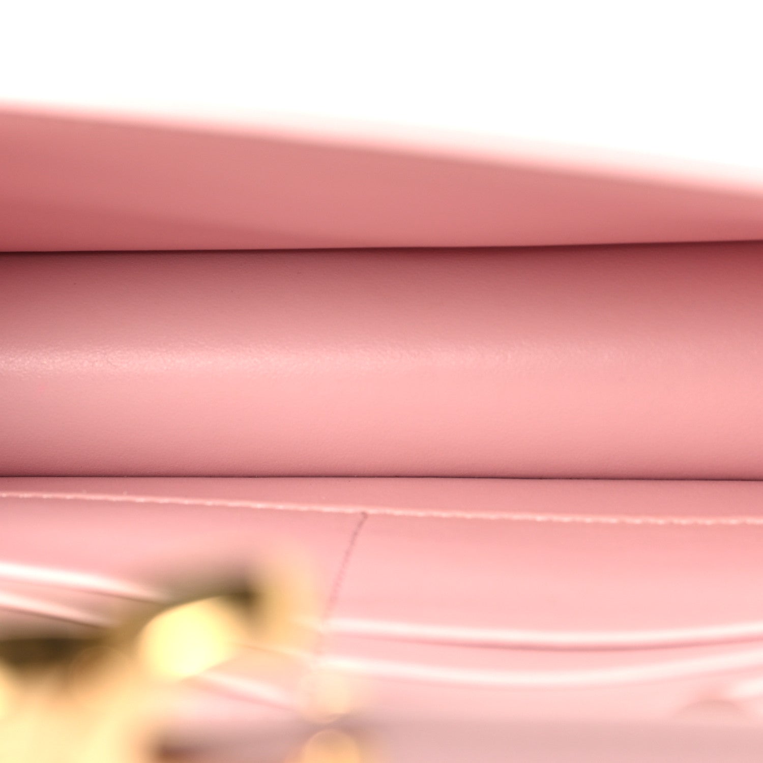 Celine Shiny Calfskin Triomphe Margo Wallet on Chain Pastel Pink 5 of 11