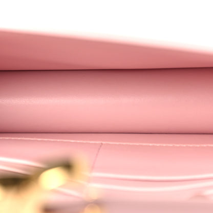 Celine Shiny Calfskin Triomphe Margo Wallet on Chain Pastel Pink 5 of 11