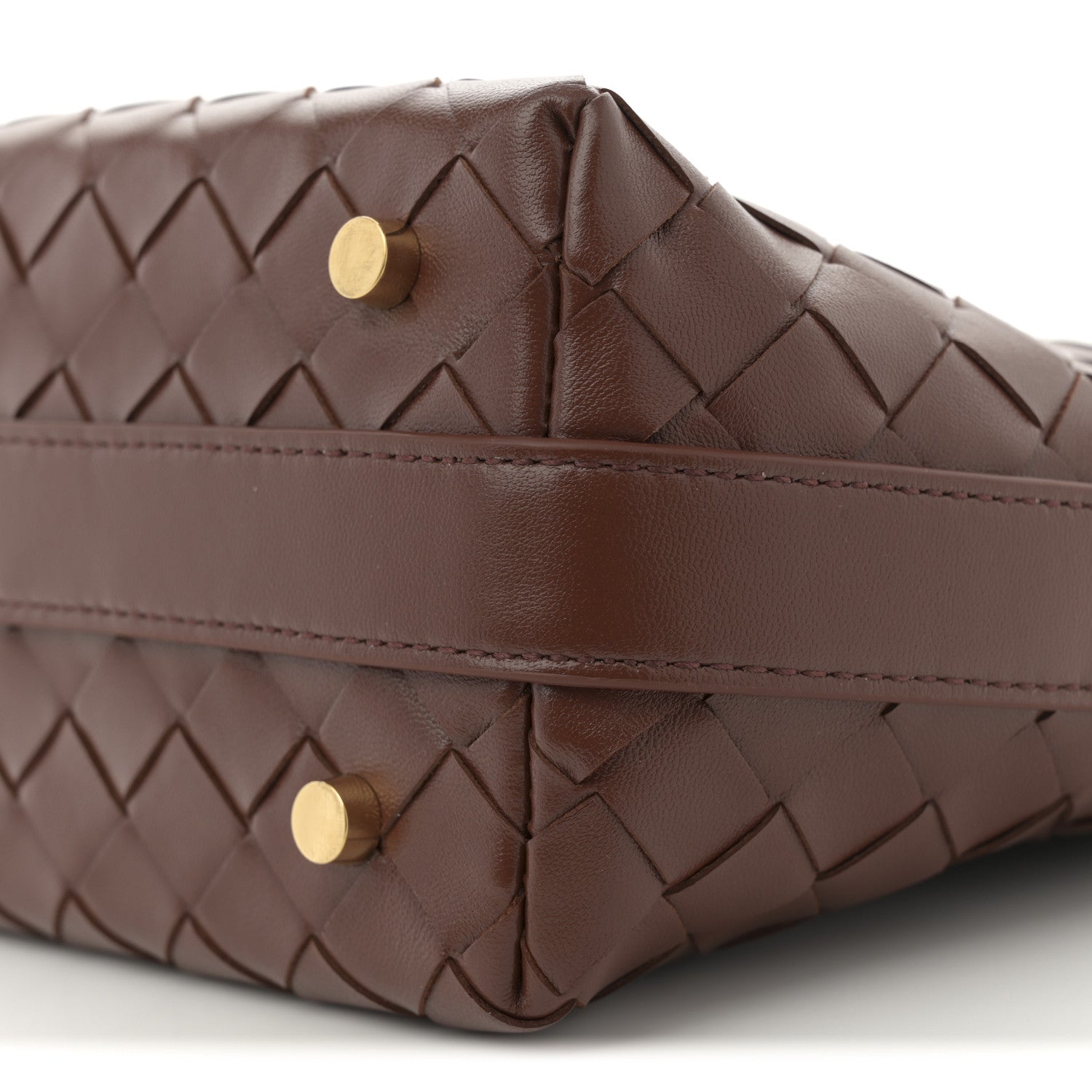 Bottega Veneta Calfskin Nappa Intrecciato Mini Wallace Sapele 10 of 10