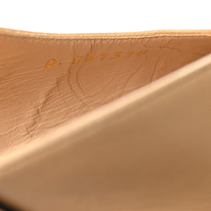 Chanel Goatskin Grosgrain Cap Toe CC Slingback Pumps 40.5 Beige Black 8 of 8