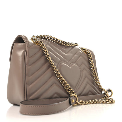 Gucci Calfskin Matelasse Small GG Marmont Shoulder Bag Porcelain Rose 3 of 11