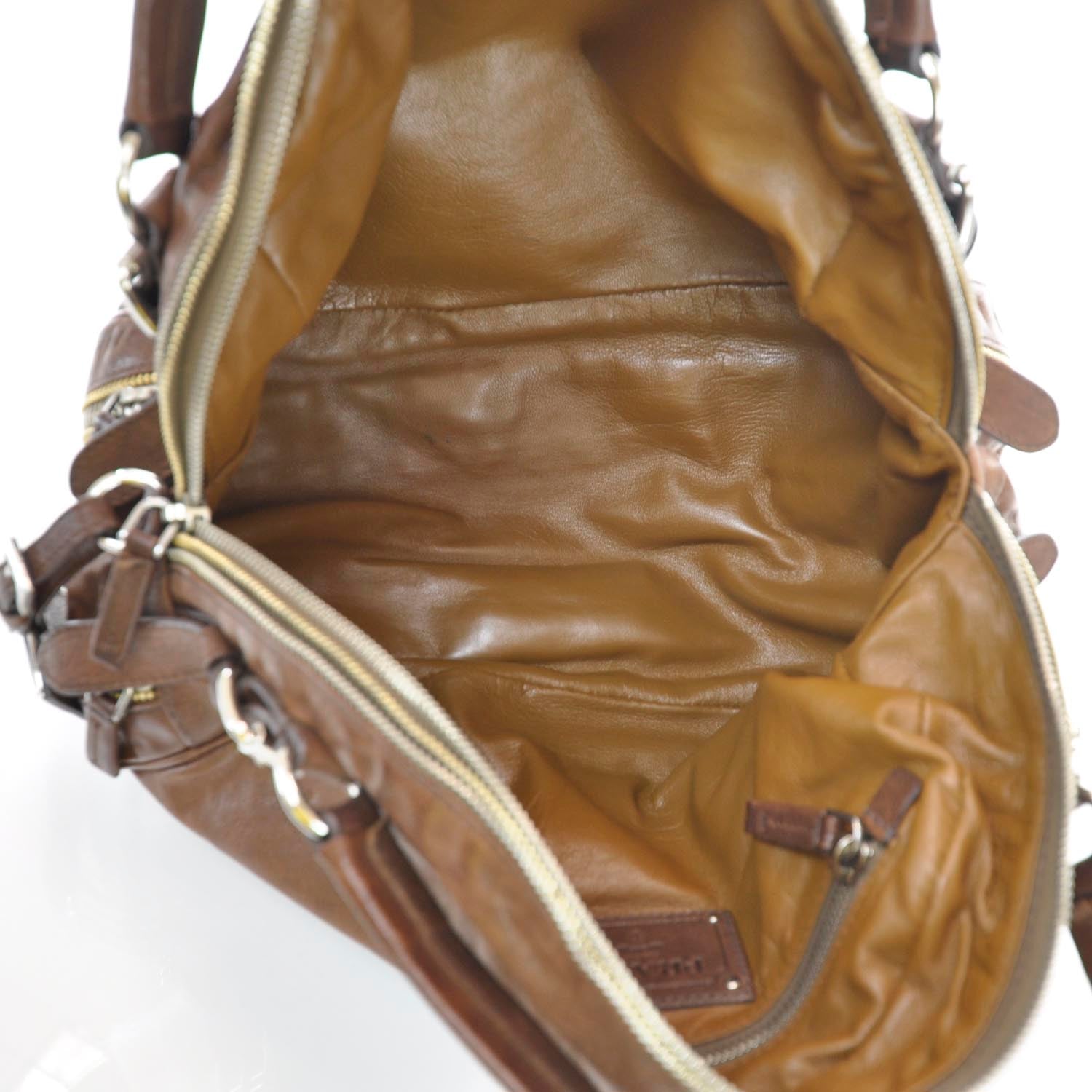 Prada Washed Bauletto Bag Cocco 10 of 11