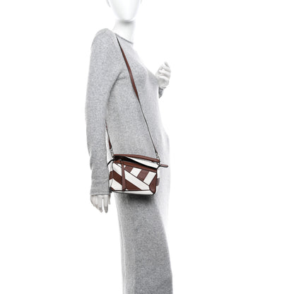Loewe Calfskin Rugby Mini Puzzle Bag Brunette Soft White 2 of 11