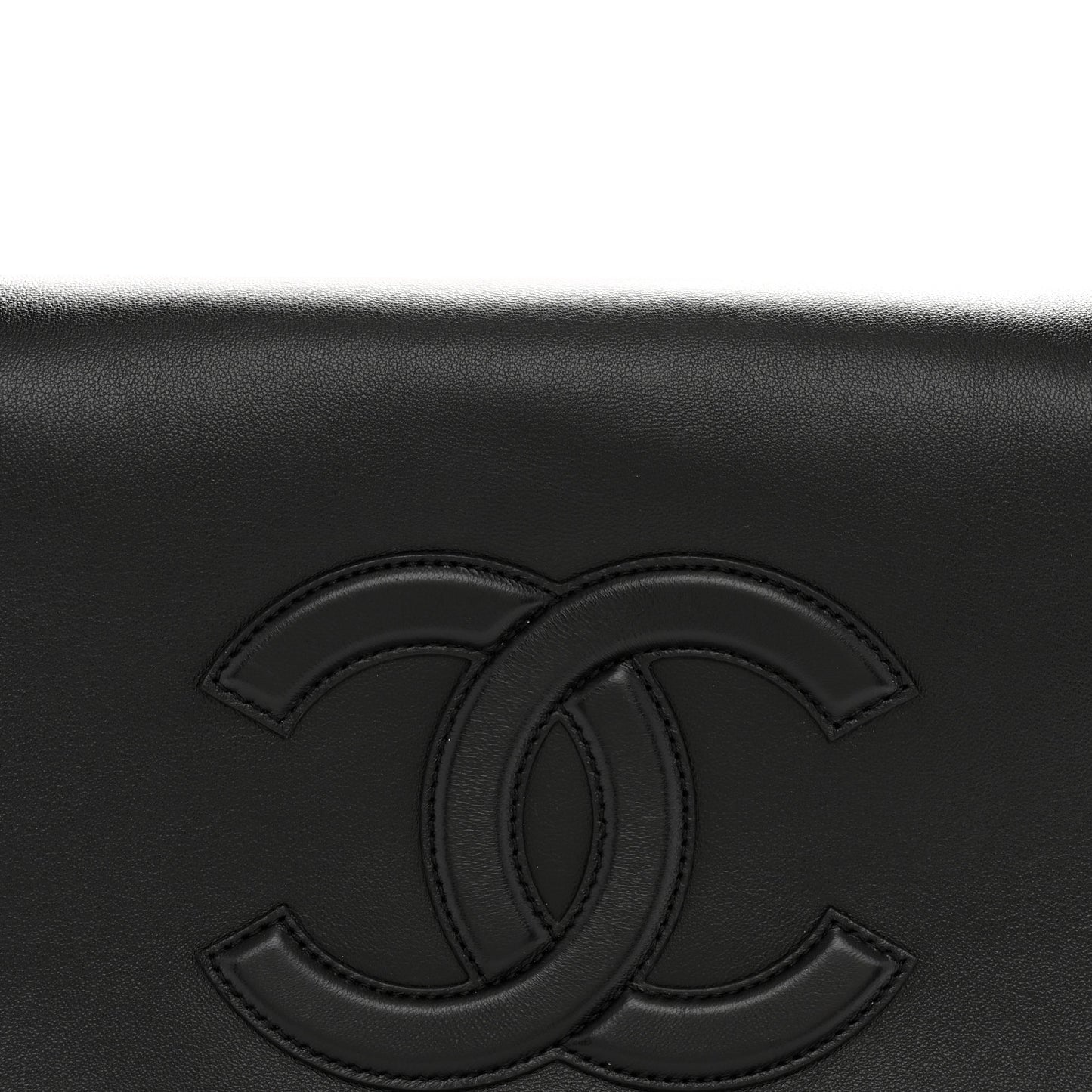 Lambskin CC Messenger Flap Black