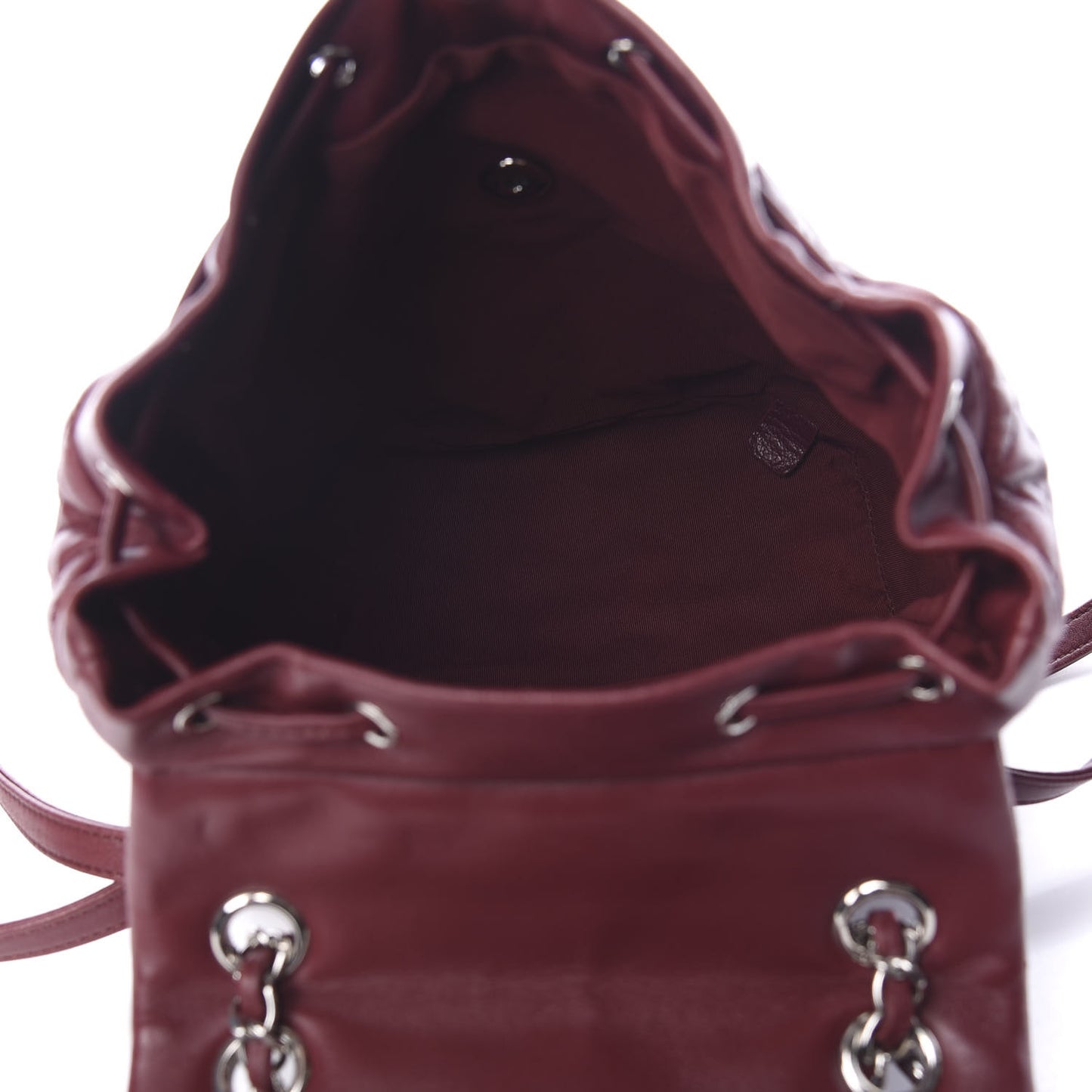 Lambskin Quilted Small Urban Spirit Backpack Red