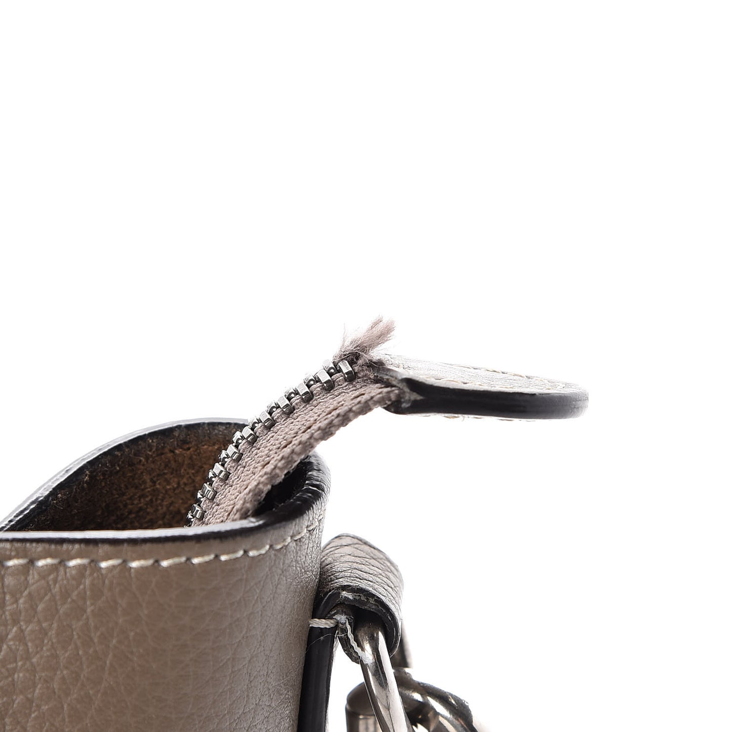 Drummed Calfskin Nano Luggage Souris