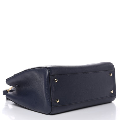 Chanel Grained Calfskin Small Neo Executive Shopper Tote Navy 4 of 12