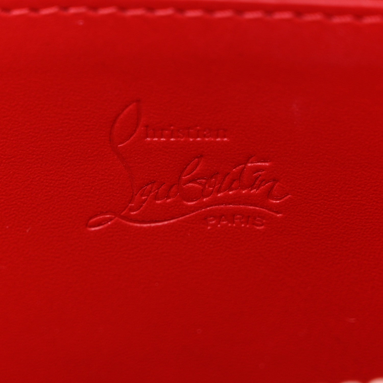 Christian Louboutin Calfskin Snakeskin Embossed Panettone Spiked Zip Around Wallet Black 6 of 12