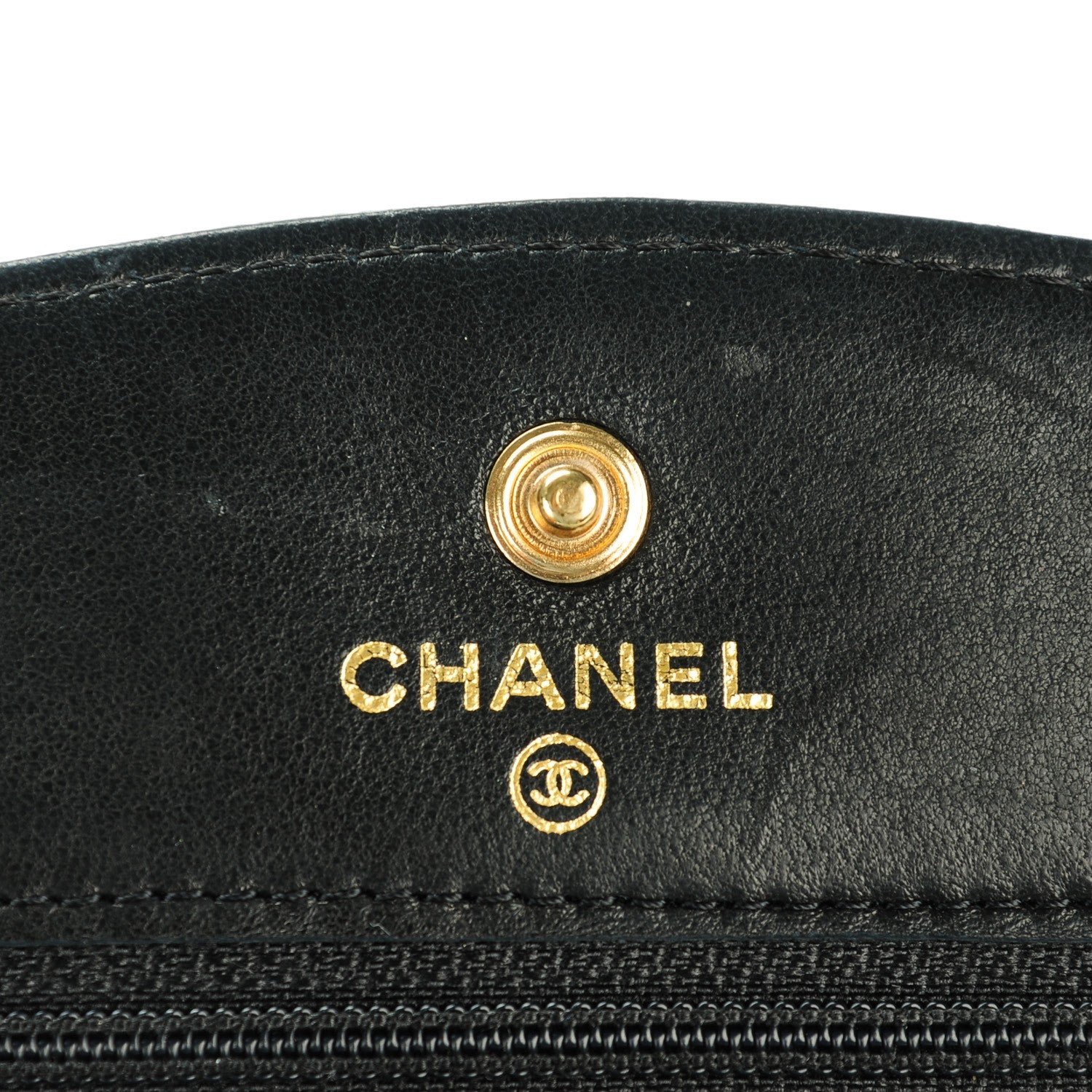 Chanel Caviar Timeless CC Wallet On Chain WOC Black 6 of 8