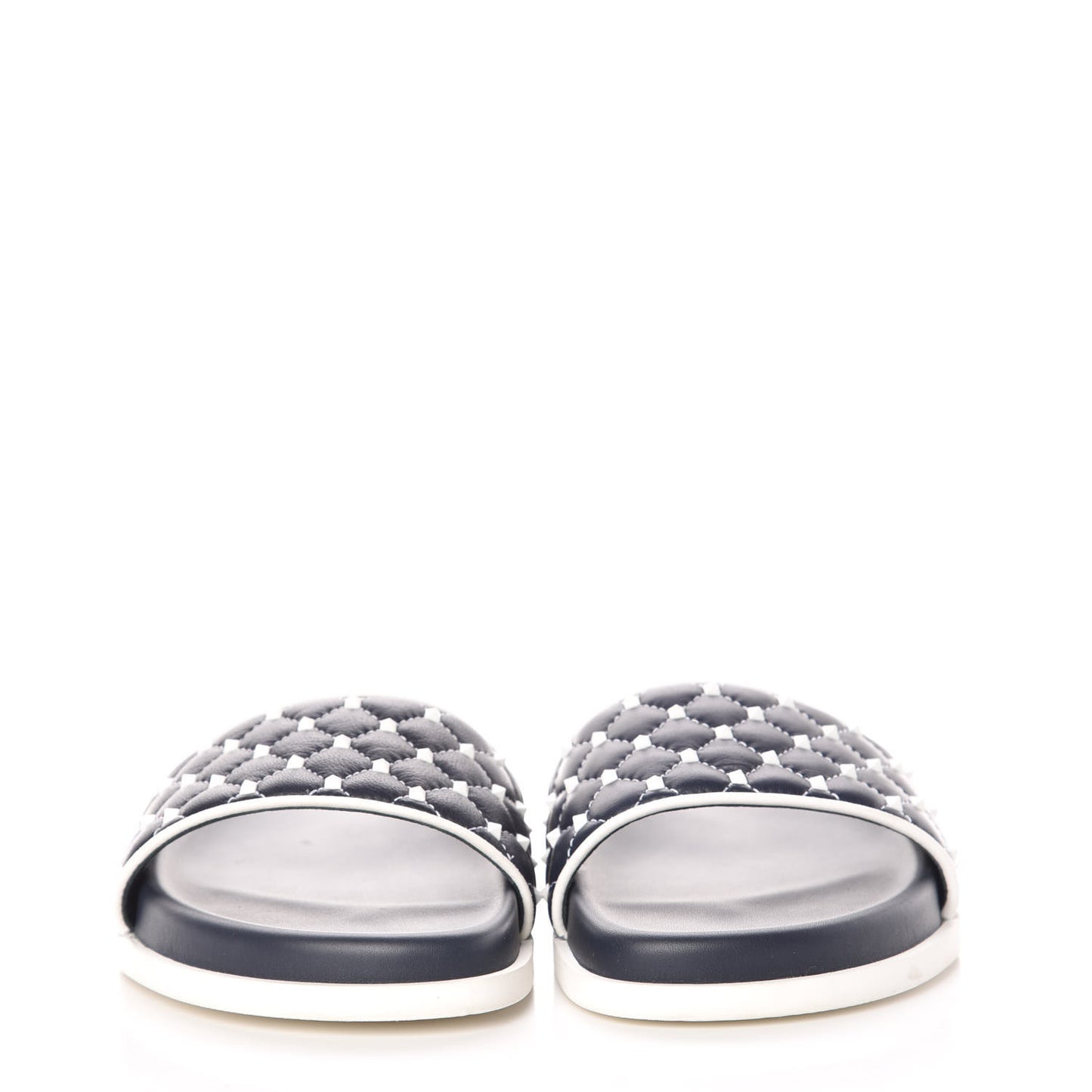 Nappa Free Rockstud Spike Pool Slide Sandals 38 Marine