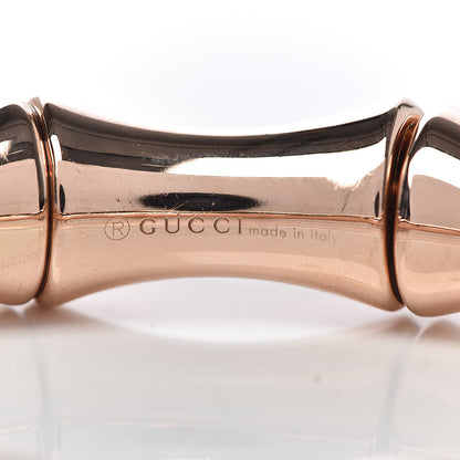 Gucci 18K Rose Gold Large Bamboo Spring Bracelet 16 6 of 6